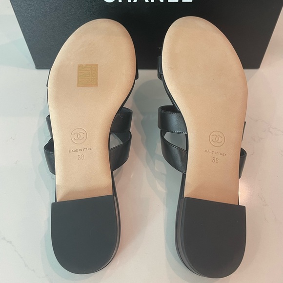 Authentic Chanel Calfskin Mules - Picture 4 of 7